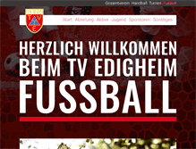 Tablet Screenshot of fussball.tv-edigheim.de