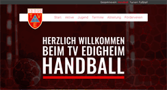Desktop Screenshot of handball.tv-edigheim.de