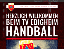 Tablet Screenshot of handball.tv-edigheim.de